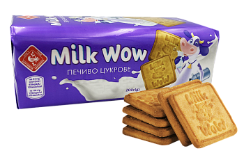 Sugar biscuits Milk Wow 200 g